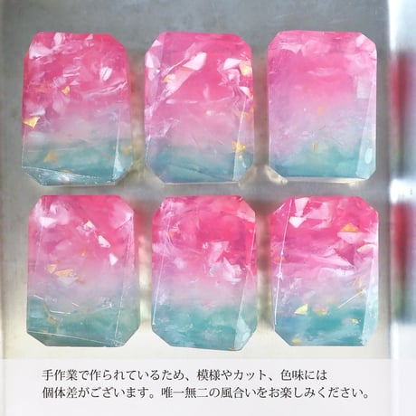 gem soap series ＜watermelon tourmaline＞