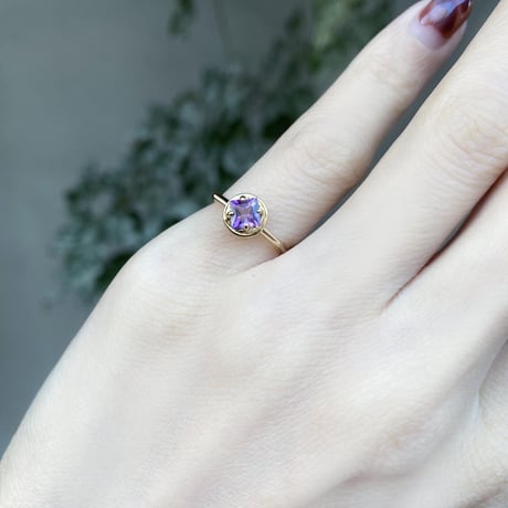 perfume bottle series　earcuff Msize＜amethyst＞