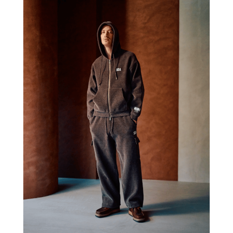 WIND AND SEA / Mole Knit Zip Up Hooded Sweatshi