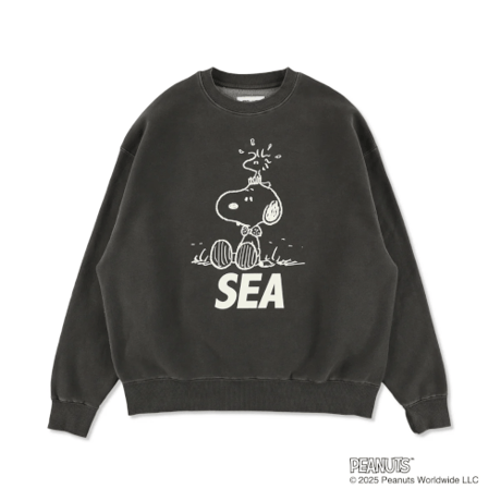 SMOOTHY x WDS Snoopy Pigment Crewneck Sweatshirt