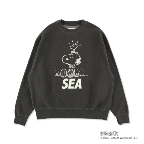 SMOOTHY x WDS Snoopy Pigment Crewneck Sweatshir