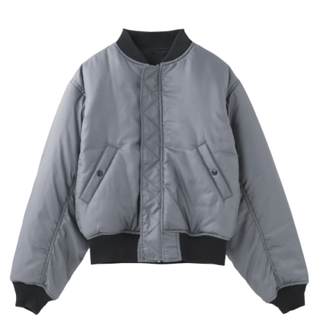 X-girl / PANELED FUR REVERSIBLE MA-1 JACKET