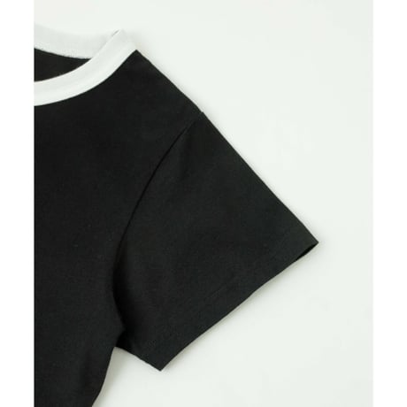 X-girl / GRADATION GLITTER OVAL LOGO S/S BABY
