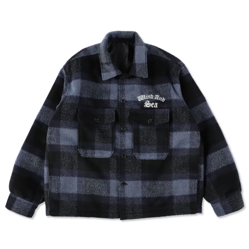 WIND AND SEA / Shaggy Plaid Shirt Jacket | KNOW