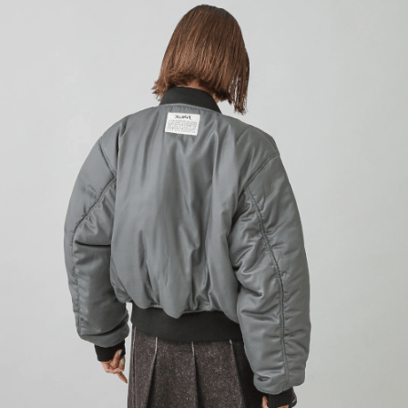 X-girl / PANELED FUR REVERSIBLE MA-1 JACKET