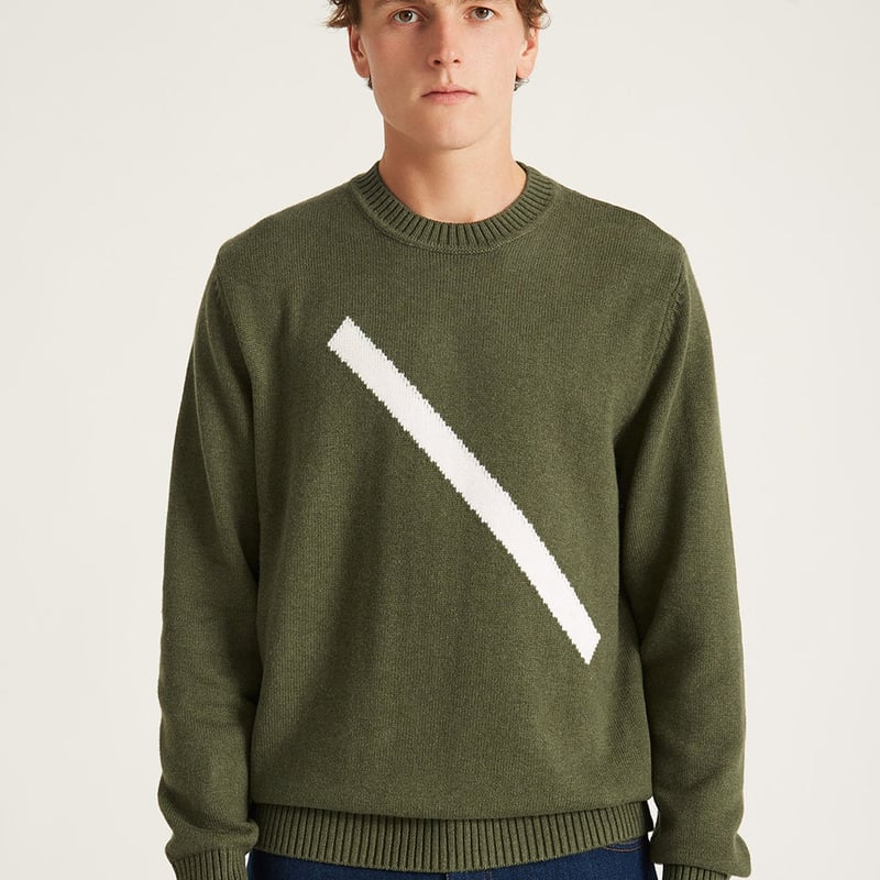 【グリーン（30）】Greg Slash Sweater Saturdays NYC / GREG SLASH SWEATER | KNOWLEDGE