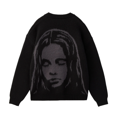 新品　エックスガール　x-girl FACE JACQUARD KNIT ニット FACE JACQUARD KNIT TOP – calif（カリフ）公式サイト