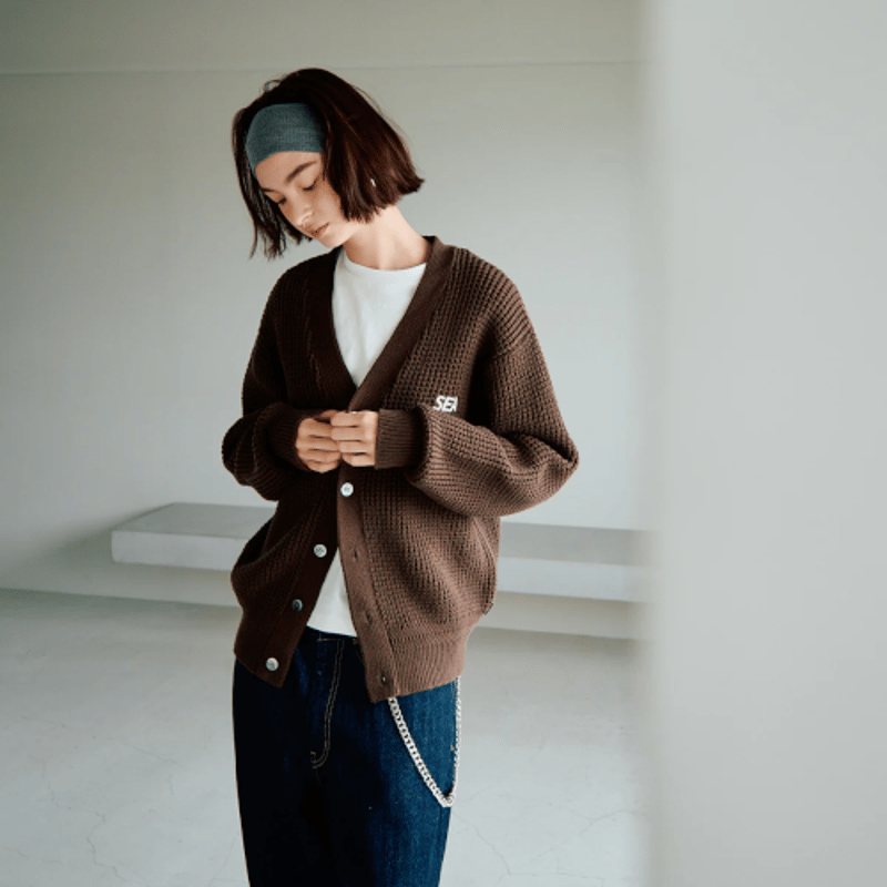 WIND AND SEA / Waffle Knit Cardigan | KNOWLEDGE