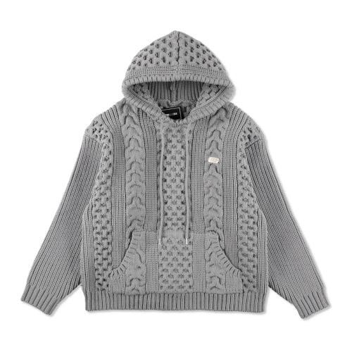 WIND AND SEA / Cable Knit Hooded Sweater | KNOW...