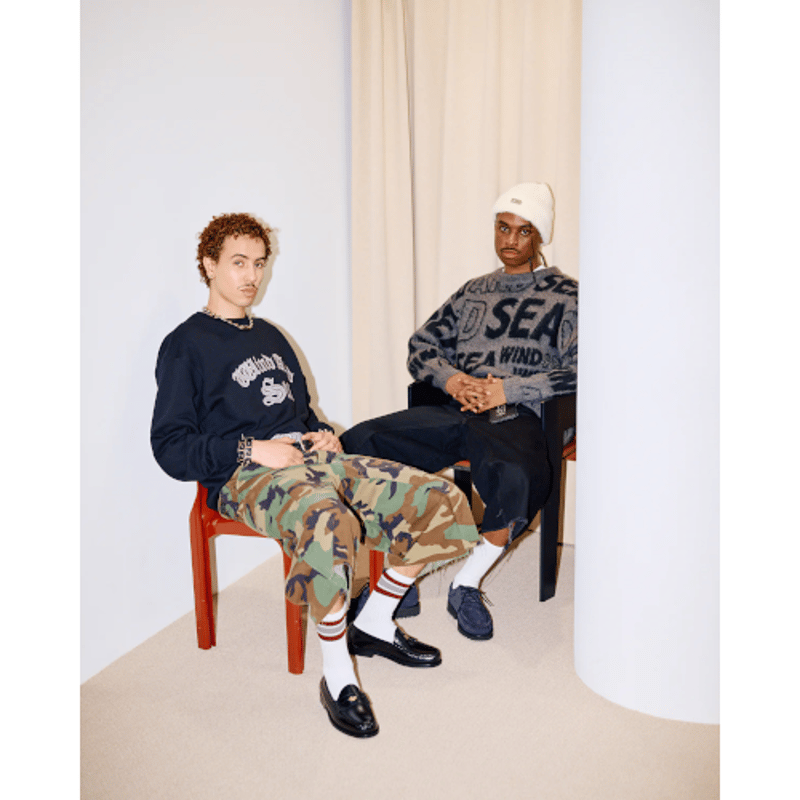 WIND AND SEA / Shaggy Logo Knit Sweater | KNOWL