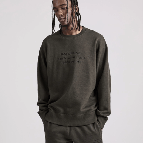 Saturdays NYC / Bowery Dobby Weave International Sweatshirt