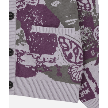 X-girl / COLLAGE GRAPHIC JACQUARD KNIT