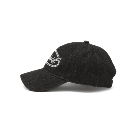 X-girl / RHINESTONE OVAL LOGO 6PANEL DENIM CAP