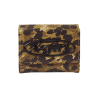 X-girl / TONAL OVAL LOGO BUCKLE FAUX LEATHER MINI WALLET