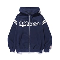 XLARGE / LINE ZIP UP HOODED SWEATSHIRT