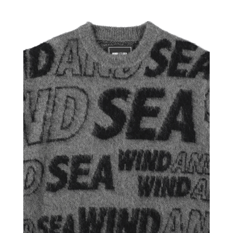 トップス WIND AND SEA Shaggy SEA Knit Sweater B S Shaggy BIGSEA Knit Sweater – WIND AND SEA