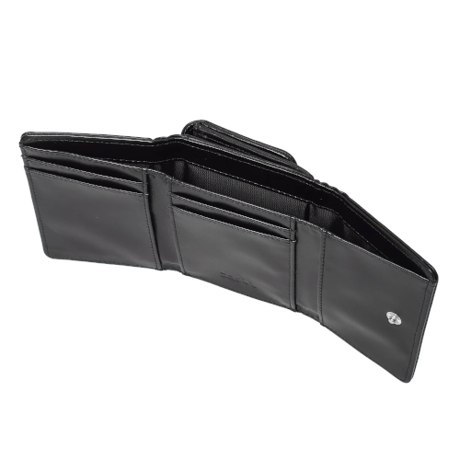 X-girl / TONAL OVAL LOGO BUCKLE FAUX LEATHER MINI WALLET