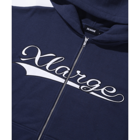 XLARGE / LINE ZIP UP HOODED SWEATSHIRT