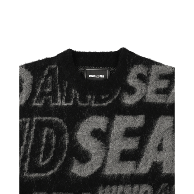トップス wind and sea Shaggy Knit Sweater L gray WIND AND SEA / Shaggy BIGSEA Knit Sweater | KNO