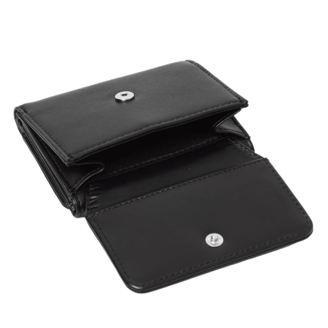 X-girl / TONAL OVAL LOGO BUCKLE FAUX LEATHER MINI WALLET