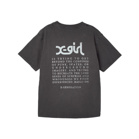 X-girl / FADED FACE S/S TEE