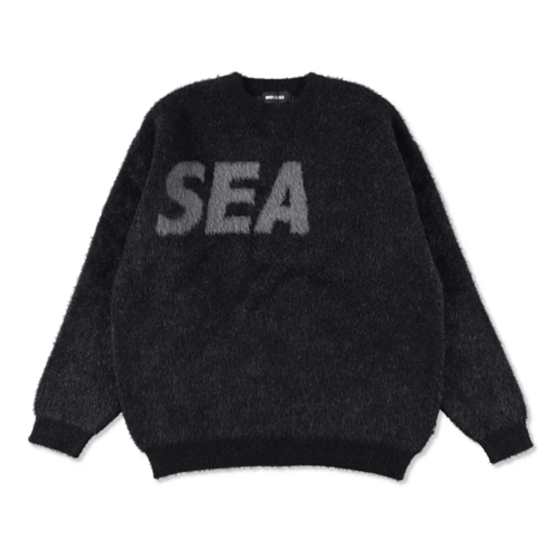 トップス wind and sea Shaggy Knit Sweater L gray WIND AND SEA / Shaggy BIGSEA Knit Sweater | KNO