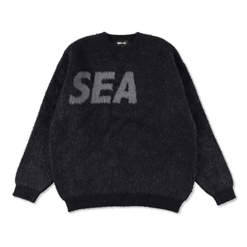 トップス wind and sea Shaggy Knit Sweater L gray WIND AND SEA / Shaggy BIGSEA Knit Sweater | KNO