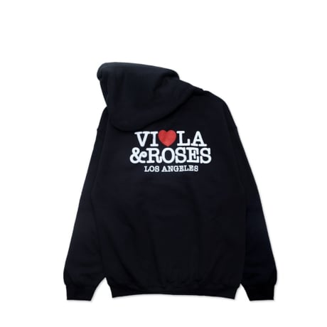 VIOLA AND ROSES / I LOVE LA HOODIE