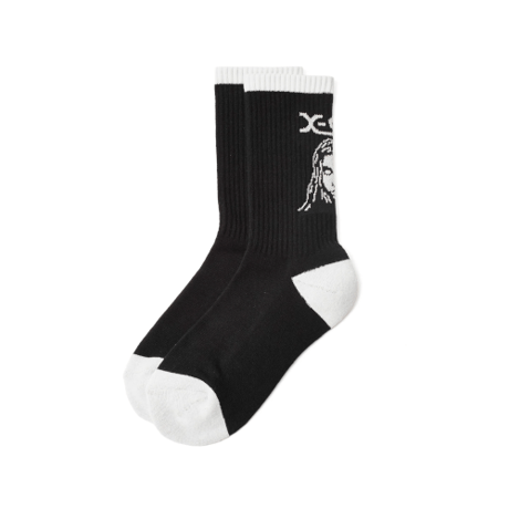 X-girl FACE / JACQUARD RIBBED SOCKS