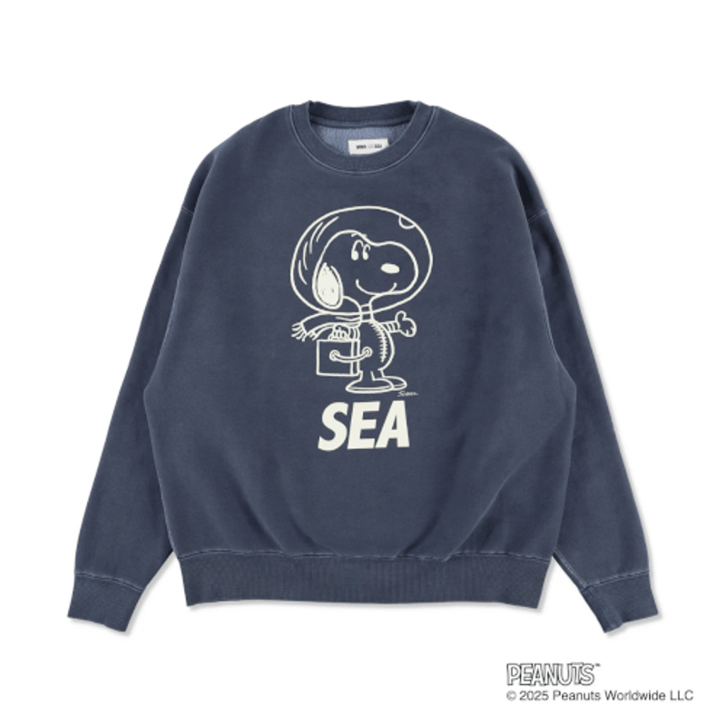 SMOOTHY x WDS Snoopy Pigment Crewneck Sweatshir