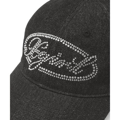 X-girl / RHINESTONE OVAL LOGO 6PANEL DENIM CAP