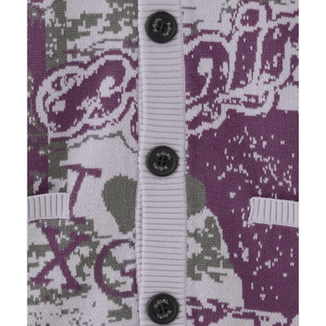 X-girl / COLLAGE GRAPHIC JACQUARD KNIT