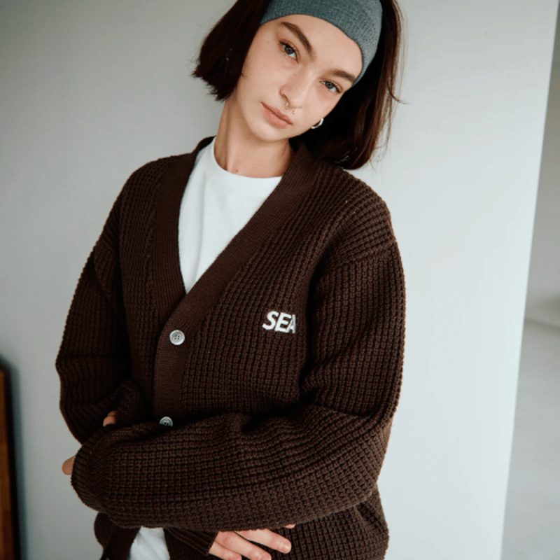 WIND AND SEA / Waffle Knit Cardigan | KNOWLEDGE