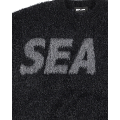 トップス wind and sea Shaggy Knit Sweater L gray トップス wind and