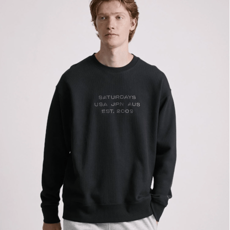 Saturdays NYC / Bowery Dobby Weave International Sweatshirt