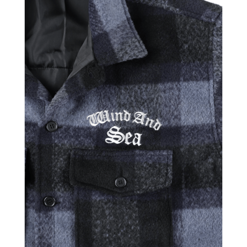 WIND AND SEA / Shaggy Plaid Shirt Jacket | KNOW