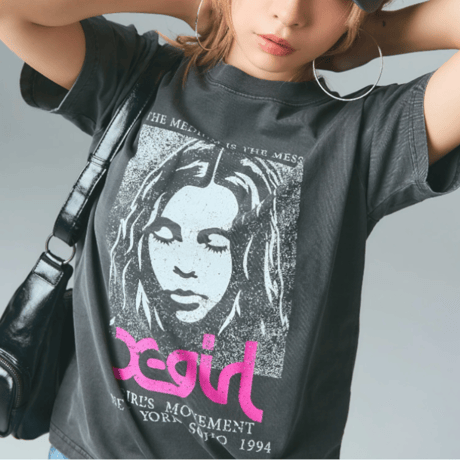 X-girl / FADED FACE S/S TEE