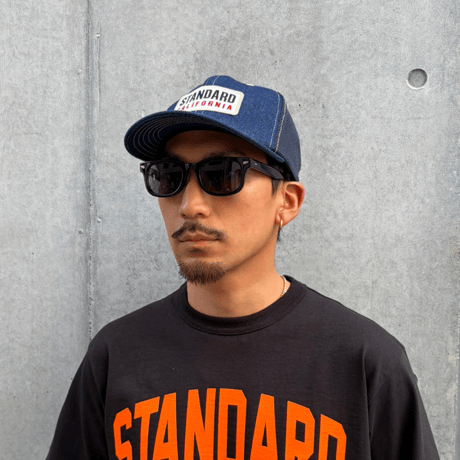 Standard California / SD Box Logo Patch Denim Mesh Cap