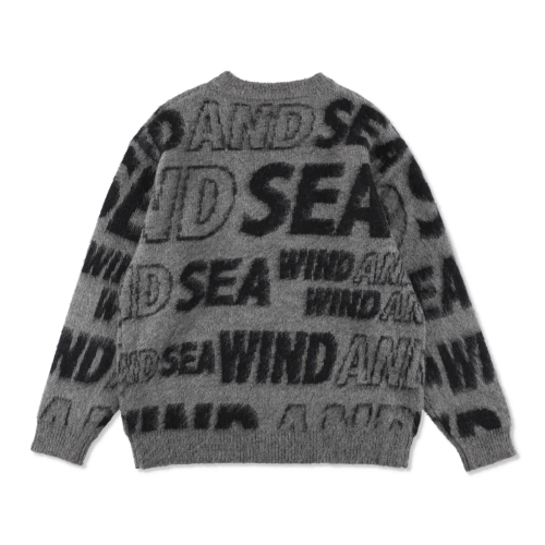 トップス wind and sea Shaggy Knit Sweater L gray wind and sea Shaggy Knit Sweater L gray