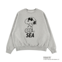 SMOOTHY x WDS Snoopy Pigment Crewneck Sweatshirt