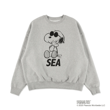 SMOOTHY x WDS Snoopy Pigment Crewneck Sweatshir
