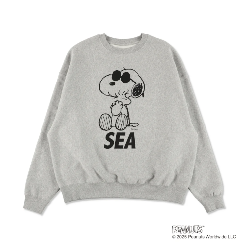 SMOOTHY x WDS Snoopy Pigment Crewneck Sweatshir