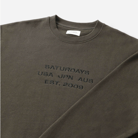 Saturdays NYC / Bowery Dobby Weave International Sweatshirt