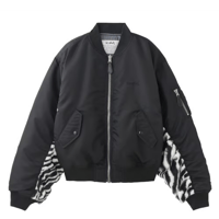 X-girl / PANELED FUR REVERSIBLE MA-1 JACKET