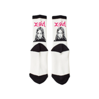 X-girl FACE / JACQUARD RIBBED SOCKS