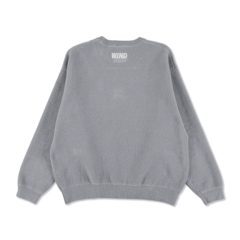 【新品未使用】WIND AND SEA CREWNECK グレー Mサイズ 新作 WIND AND SEA / Mole Knit Crewneck Sweatshirt |