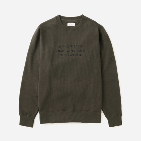 Saturdays NYC / Bowery Dobby Weave International Sweatshirt