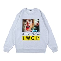 MEDICOM TOY / MLE×I.W.G.P. PHOTO MESSAGE SWEATSHIRT "よーいうどん"