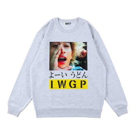 MEDICOM TOY / MLE×I.W.G.P. PHOTO MESSAGE SWEATSHIRT "よーいうどん"