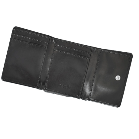 X-girl / TONAL OVAL LOGO BUCKLE FAUX LEATHER MINI WALLET
